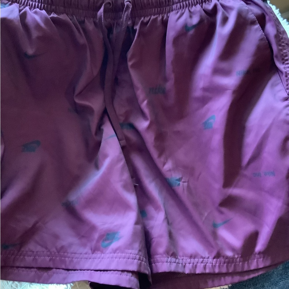 Nike Maroon Sports Shorts sku243